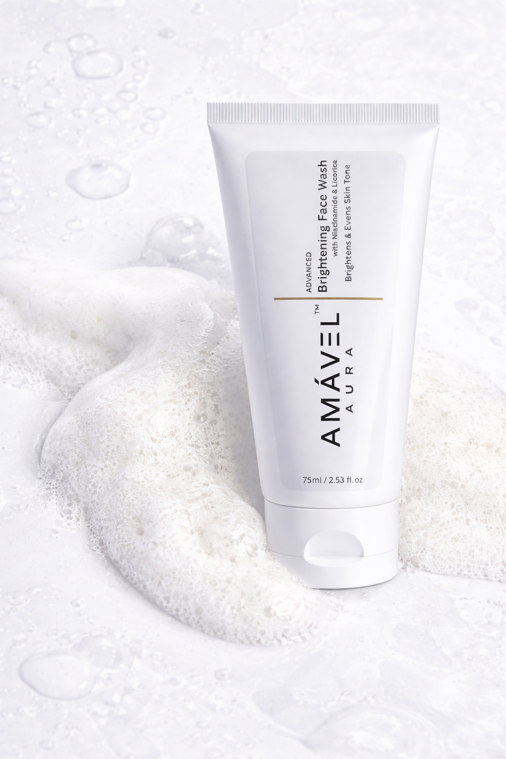 Advanced Brightening Face Wash with Niacinamide & Licorice | Dark Spots, Uneven Skin Tone & Oil Control | Gentle Daily Cleanser